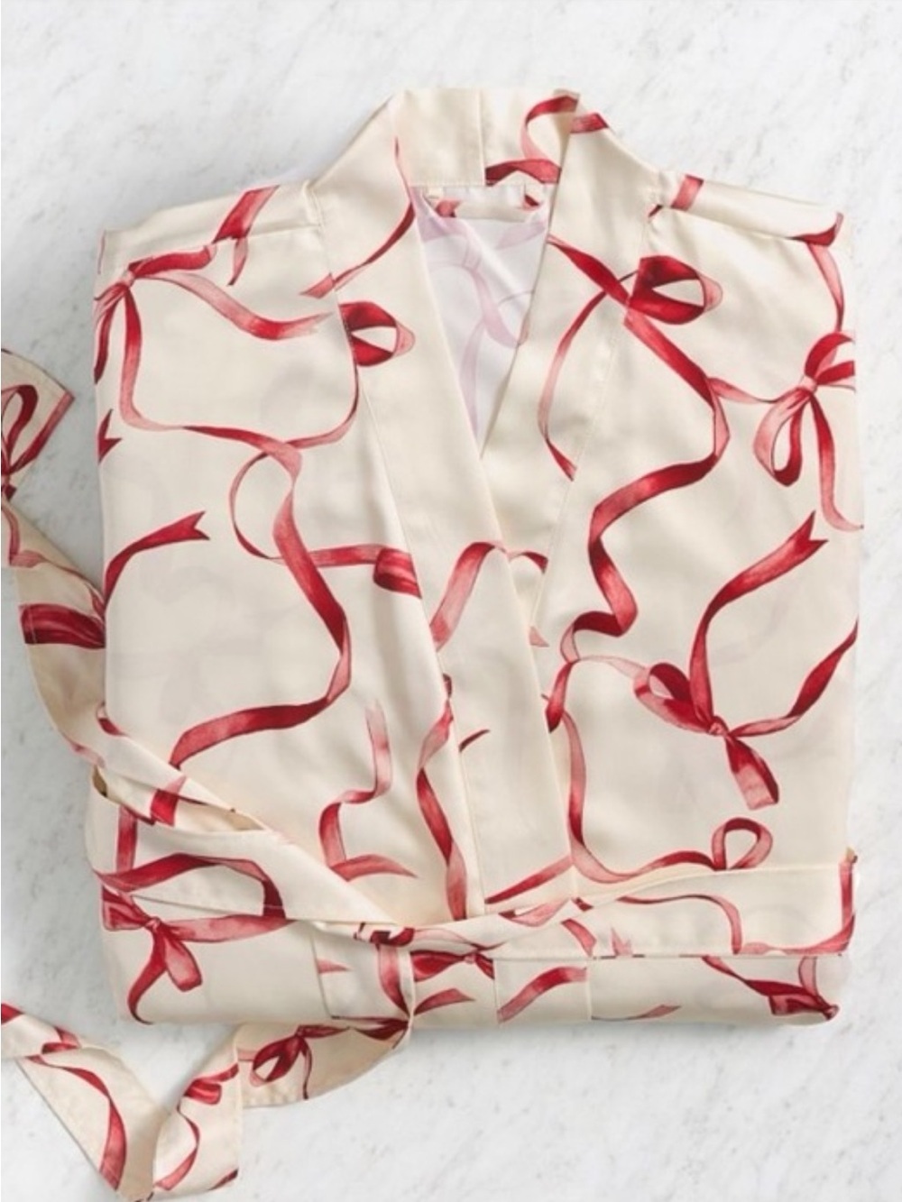 Monique Lhuillier Pottery Barn Aubree Bow Robe size XS/S